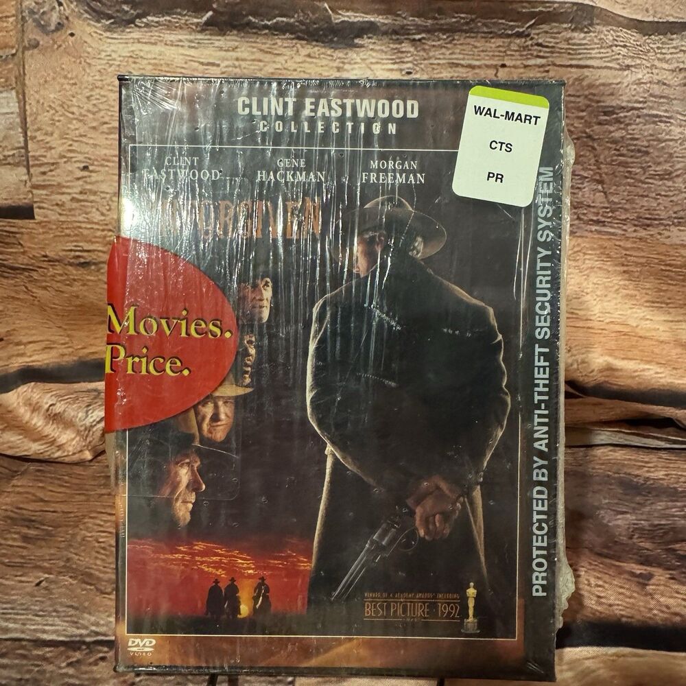 Unforgiven DVD Clint Eastwood Gene Hackman Morgan Freeman Best Picture 1992
